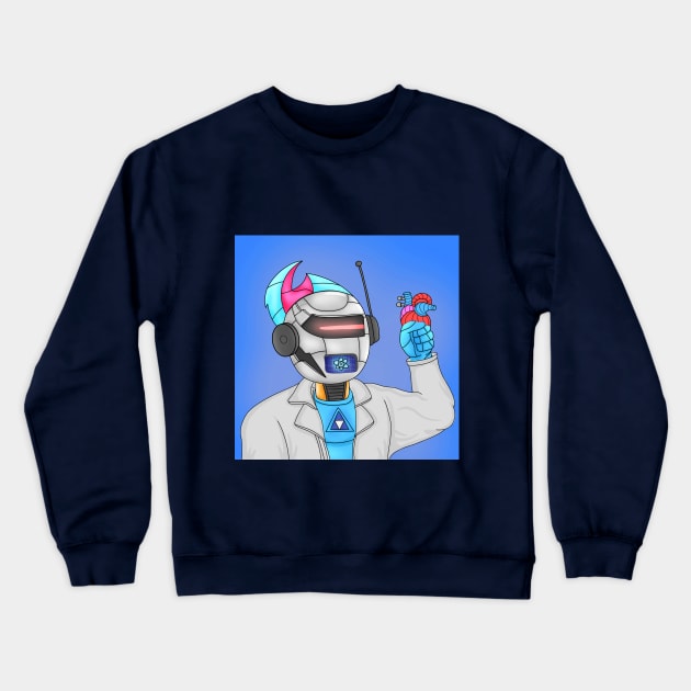 Robo-Cardiologist Crewneck Sweatshirt by Meditech Marvels